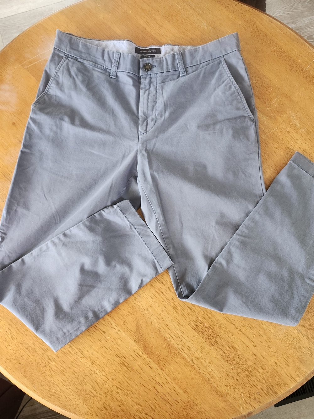 Tommy Hilfiger Light Slate Chino Pants | Slim Fit | 33